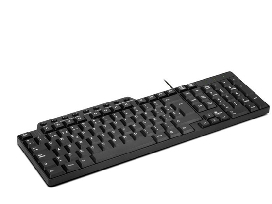 TECLADO XTECH USB ESTANDAR NEGRO, ESPÑOL  (XTK-160S)