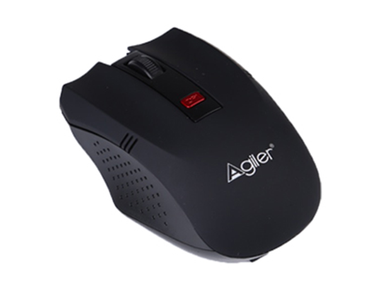 MOUSE AGILER WIRELESS, NANO RECEPTOR, ULTRA COMPACTO. NEGRO (AGI-2095BK) BATERIA NO INCLUIDA