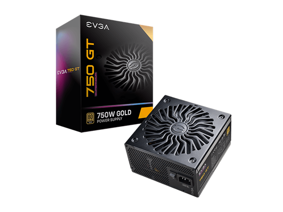 POWER SUPPLY EVGA SUPERNOVA 750 GT, 80 PLUS GOLD 750W, FULLY MODULAR, AUTO ECO MODE CON FDB FAN, INCLUYE POWER ON SELF TESTER, COMPACT 150MM SIZE