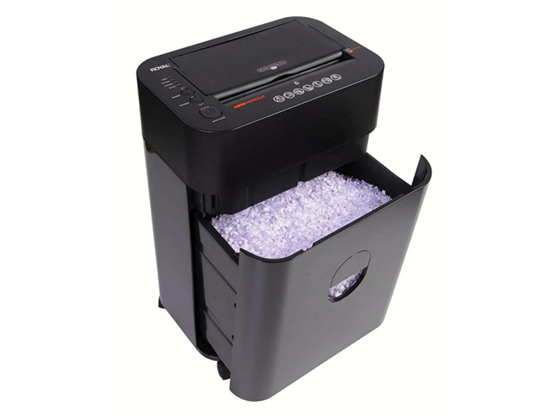 TRITURADORA DE PAPEL ROYAL, 100 HOJAS MICROCORTE, TRITURA GRAPAS Y TARJETAS DE CREDITO,