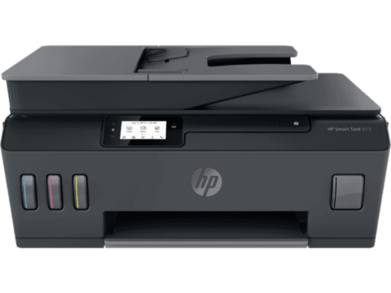 IMPRESORA HP SMART TANK 615 - ALL IN ONE PRINTER ADF (COPY - SCAN - FAX - PRINTER)- SISTEMA DE TINTA CONTINUA - INALAMBRICO - COLOR - PRINT SPEED BLACK: ISO, UP TO 11 PPM, DRAFT, UP TO 22 PPM. (12000 PAGINAS NEGRO) PRINT SPEED COLOR: ISO, UP TO 6 PPM, DRAFT, UP TO 16 PPM. (8000 PAGINAS COLOR) SCAN RESOLUTION, OPTICAL UP TO 1200 X 1200 DPI. COPY RESOLUTION: UP TO 1200 X 1200 DPI. USB. USA LOS CARTUCHOS GT53 - GT52