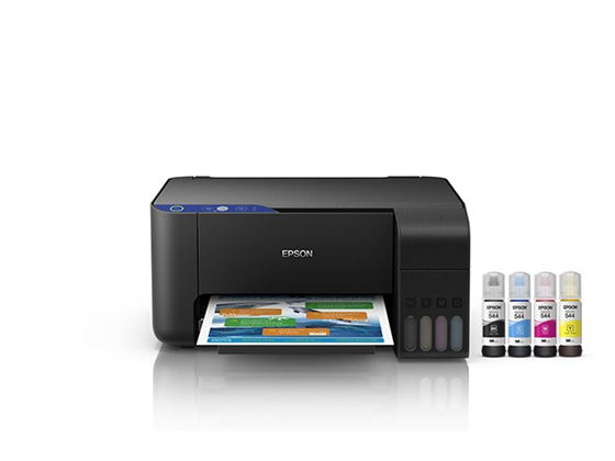 IMPRESORA EPSON ECOTANK L3210 AIO, IMPRIME, COPIA Y ESCANEA, SISTEMA DE TINTA CONTINUA (CMYK)  4.500 PÁGINAS EN NEGRO / 7.500 PÁGINAS A COLOR., 33 PPM EN TEXTO NEGRO Y 15 PPM EN TEXTO A COLOR (DRAFT) , RESOLUCION ESCANER BITS X 600 X 1200.  USA LOS CARTUCHOS T544 ***REMPLAZO DE LA L3110****