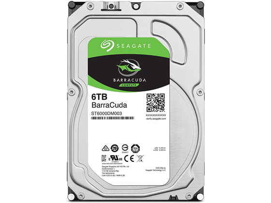 DISCO DURO 6TB INTERNO SEAGATE BARRACUDA  SATA 6.0GB/S 3.5" 5400RPM/256MB.