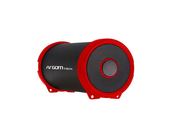 BOCINA ARGOM  BLUETOOTH, 6W, BAZOOKA AIR SPEAKER HIFI INDOOR/OUTDOOR WIRELESS SPEAKER, ROJO.