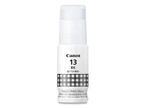 BOTELLA DE TINTA CANON GI-13 BLACK, 70ML, INYECCIÓN DE TINTA PARA CANON PIXMA G510 Y G610