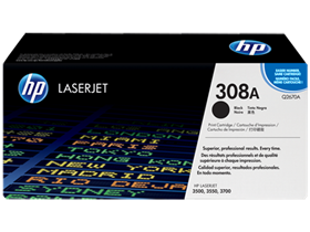 TONER HP 308A - Q2670A - NEGRO - 6,000 PAGINAS - PARA IMPRESORA COLOR LASERJET - 3500, 3500N, 3550, 3550N