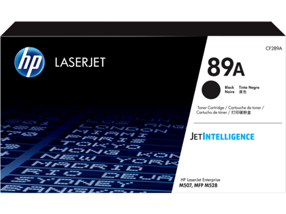 TONER HP 89A - CF289A - NEGRO - 5,000 PAGINAS - PARA IMPRESORA LASERJET M528C, M528Z, M507DN, M507DNG, M507N, M507X, M528DN, M528F, E52645C, E52645DN