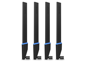 ANTENA LINKSYS WRT002ANT, INDOOR, 2.4GHZ/4DBI 5GHZ/7DBI, CONECTOR RP-SMA MACHO, OMNIDIRECCIONAL. 4PK.