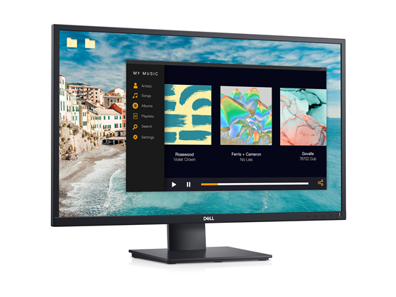 MONITOR DELL 27" E2720H,  1920 X 1080 FULL HD (1080P) @ 60 HZ - IPS - 300 CD/M² - 1000:1-8 MS - 1X DISPLAYPORT, 1 X VGA - - NEGRO.