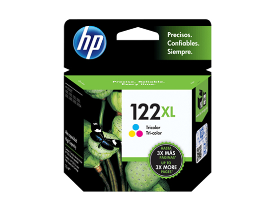 CARTUCHO HP 122XL - CH564HL - TRICOLOR - ALTO RENDIMIENTO - 6ML - PARA IMPRESORA HP AIO 2050 - DESKJET 1000 - DESKJET 2000