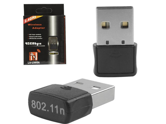 ADAPTADOR DE RED USB WIFI 2.4GHZ/150MBPS, 802.11B/G/N.