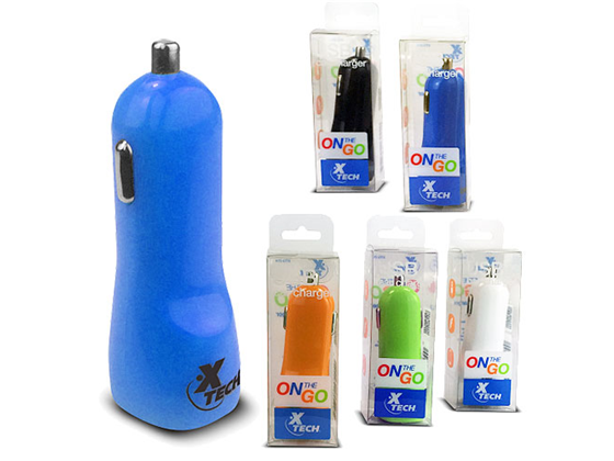 CARGADOR PARA CARRO XTECH, USB 1 AMP, (XTG-214)