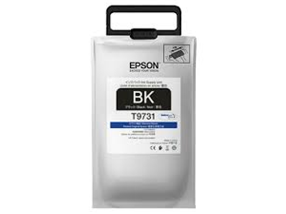 BOLSA DE TINTA EPSON T973 NEGRO, RENDIMIENTO DE TINTA 22,500 PAGINAS, COMPATIBLE CON EPSON, WORKFORCE PRO WF-C869R.