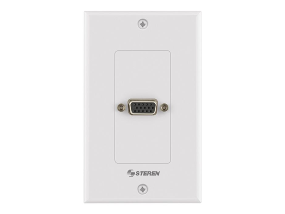 PLACA DE PARED CON COPLE JACK A JACK VGA (DB15)