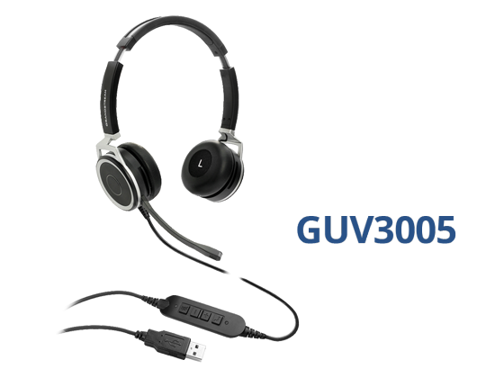 AUDIFONO CON MICROFONO GRANDSTREAM USB 2.0, USB-A, 20HZ ~ 20KHZ, CON CANCELACIÓN DE RUIDO, NEGRO