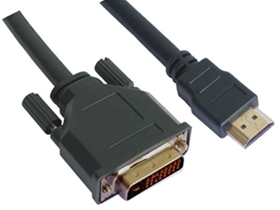 CABLE DVI-D-HDMI AGILER, 6 PIES, NEGRO.