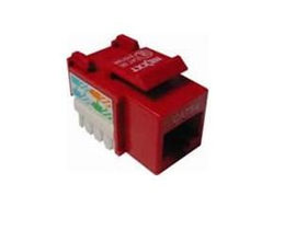 JACK MINI KEYSTONE NEXXT CAT 5E ROJO TIPO 110 -TRM2BDJ28