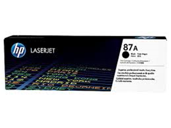 TONER HP 87A - CF287A - NEGRO - 9,000 PAGINAS - PARA IMPRESORA LASERJET M506 SERIE, M527 SERIE Y M501N