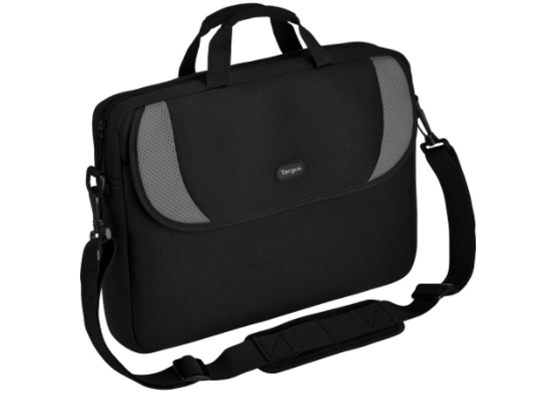 BULTO TIPO MENSAJERO TARGUS 16” SLEEVE LAPTOP, NEGRO/GRIS