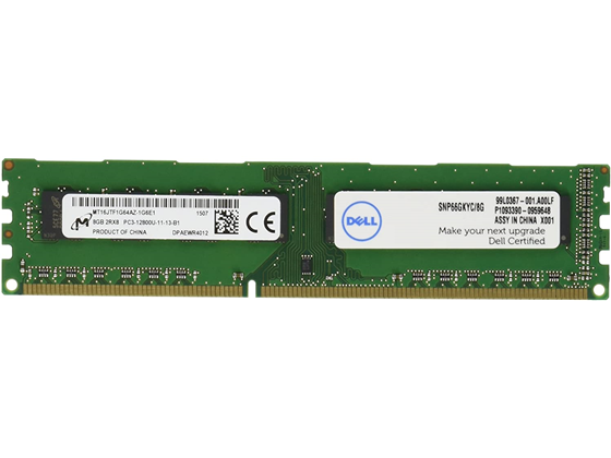 MEMORIA 8GB (1X8GB) DELL P/DESKTOP DDR3 UDIMM 1600MHZ CERTIFIED MODULE - NON-ECC (A6994446)(SNP66GKYC/8G)