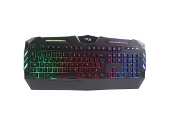 TECLADO GAMING MYO SERIE 5, USB, LED,  BACKLIGHTING RAINBOW. ESPAÑOL