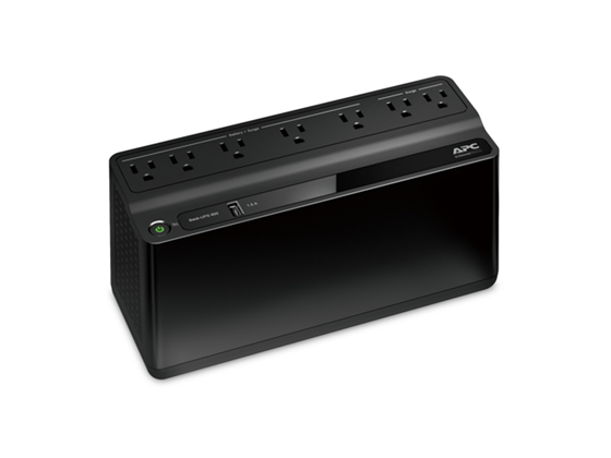 UPS APC BE600M1 BACK-UPS, 0.6KVA (600VA), 330 WATTS, INPUT 120V / OUTPUT 120V, 2 X NEMA 5-15R (PROTECCIÓN CONTRA SUBIDAS DE TENSIÓN), 5 X NEMA 5-15R (BATERÍA DE RESERVA), 1 USB CHARGING PORT.