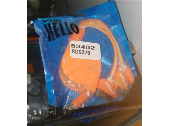 CABLE ADAPTADOR USB PARA CELULARES, COMPATIBLE CON IPHONE, IPAD, IPOD.(DIFERENTES COLORES).