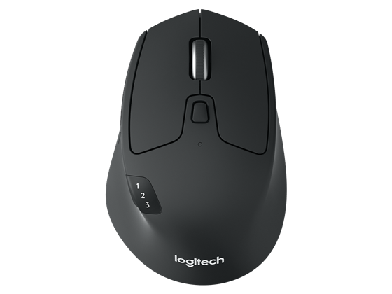 MOUSE LOGITECH M720 TRIATHLON INALAMBRICO OPTICO, 1000DPI, 8 BOTONES, 3 CANALES, RECEPTOR USB, NEGRO, ERGONOMICO.