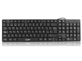 TECLADO AGILER USB ESPAÑOL, BLACK, (AGI-9828)