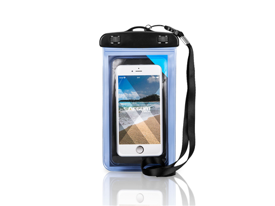 COVER / BOLSA PARA CEULAR SMARTPHONE RESISTENTE AL AGUA,IPX8, COMPATIBLE CON CELULARES DE 6" A 7" O (6.3 "DE LARGO (160 MM) Y 3.15" DE ANCHO (80 MM), MATERIAL: PVC.