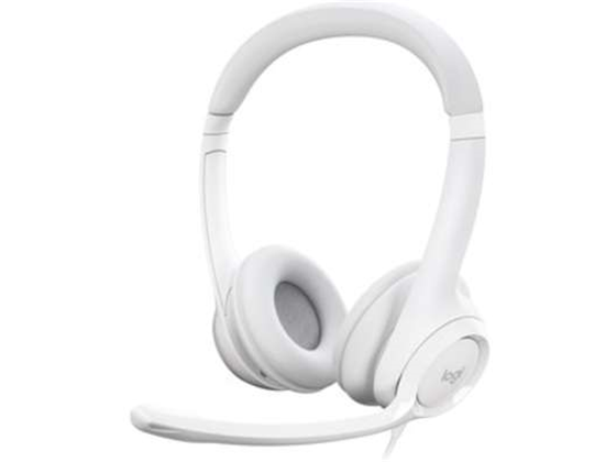 AUDIFONO CON MICROFONO LOGITECH H390 PC BLANCO, INTERNET CLEAR CHAT CONFORT USB, CON NOISE CANCELATION (HEADSET).