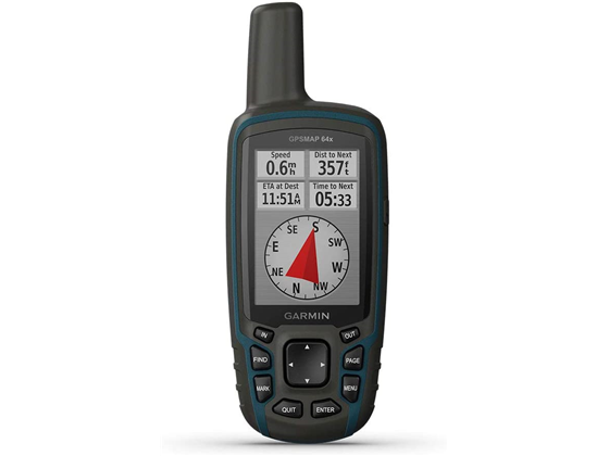 GPS GARMIN GPSMAP 64X, PRECARGADO CON MAPAS TOPOACTIVE, NEGRO Y AZUL MARINO