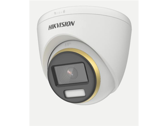 CAMARA DE VIGILANCIA HIKVISION, ANALOGA, DOMO, 2MP, TORRETA FIJA, COLORVU, APERTURA F1, 24/7 DIAS A COLOR,RESOLUCION MAXIMA:1920 × 1080, SENSOR DE IMAGEN CMOS, IP67,