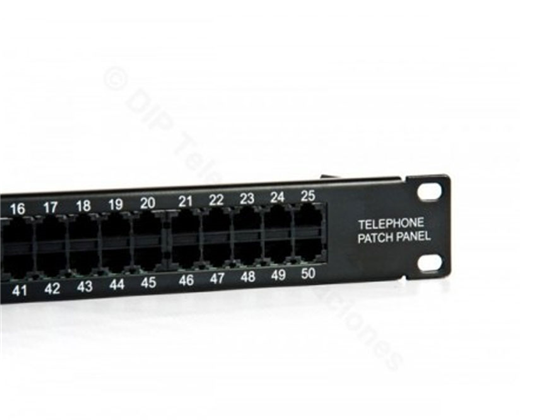 PATCH PANEL DE 50 PUERTOS, CAT5E, GENERICO.