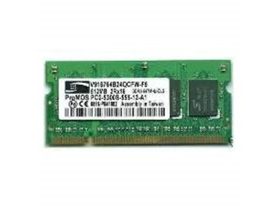 MEMORIA 512MB (1X512MB) GENERICA , P/LAPTOP, DDR2, 667MHZ, PC2-5300, NO-ECC.