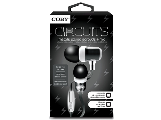 AUDIFONO CON MICROFONO COBY, ALAMBRICO, CON BOTON RESPUESTA DE LLAMADA, AZUL/NEGRO (CVE-132)