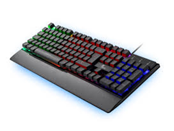 TECLADO GAMER XTECH XTK-510S, USB, ESPAÑOL, MULTIMEDIA, LUZ DE FONDO