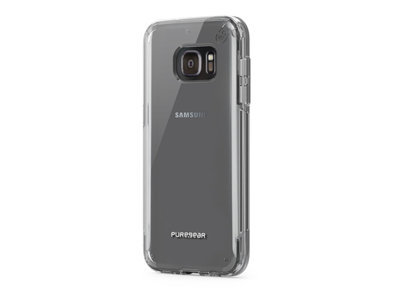 COVER PUREGEAR PARA SAMSUNG GALAXY S7, SLIM, FLEXIBLE ULTRA DELGADA, BOTONES FUNCIONALES DE METAL, TRANSPARENTE, TRANSPARENTE.