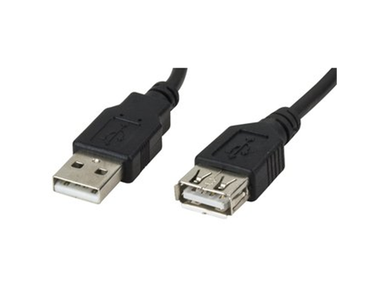 CABLE EXTENSION USB A MACHO - USB A HEMBRA 2.0 XTECH, 15 PIES, NEGRO. (XTC-306)
