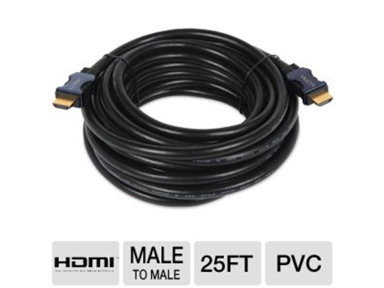 CABLE HDMI MYO, 4K ALTA VELOCIDAD, 25 FT NEGRO. (MYO-H25)