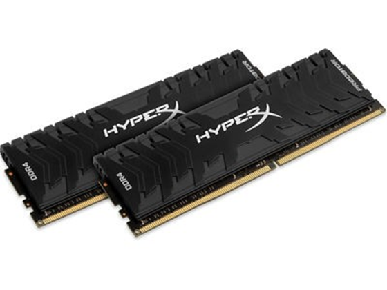 MEMORIA 16GB (2X8GB) KINGSTON, P/DESKTOP, HYPERX PREDATOR BLACK, KIT DE 2,  P/DESKTOP, DDR4 3,200 MHZ, CL16 DIMM. (HX432C16PB3K2/16)