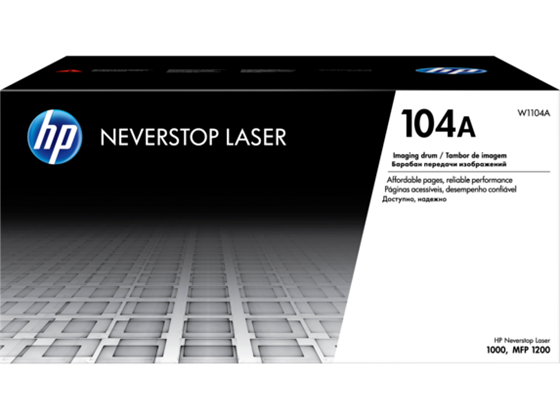 TONER HP 104A - W1104A - TAMBOR DE IMAGEN - NEGRO - 20,000 PAGINAS - PARA IMPRESORA NEVERSTOP - 1000A - 1000W, 1200A Y 1200W