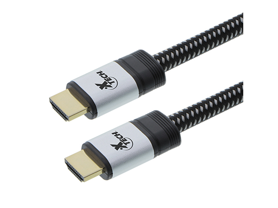 CABLE HDMI XTECH TRENZADO, 6 PIES, 4K 60HZ, DE ALTA VELOCIDAD REVESTIDO DE ORO