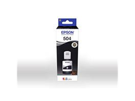 BOTELLA DE TINTA EPSON T504120-AL NEGRO PARA IMPRESORA L4150, L4160, L6161, L6171, L6191, L6270, L4260, L14150, L4150, L6171, C11CG23301
