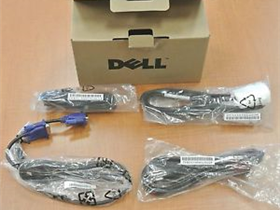 CABLE DVI/VGA/USB/CABLE CORRIENTE DELL, 6 PIES, NEGRO. KIT DE CABLES.