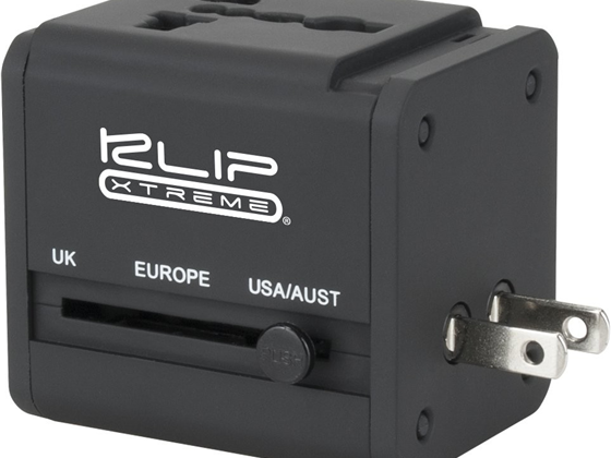 ADAPTADOR DE CORRIENTE DE EUROPEO A AMERICANO DE PARED KLIPXTREME  2 SALIDAS USB (KMA-150)