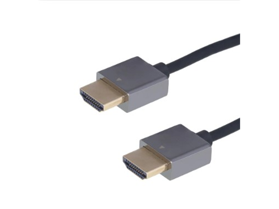 CABLE HDMI A HDMI SLIM ARGOM, 6 PIES, NEGRO, SOPORTA RESOLUCION 4K Y 3D.