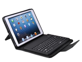 COVER PARA TABLETA DE 7", AGILER CON TECLADO BLUETOOTH PARA IPAD AIR, TIPO PIEL, NEGRO (AGI-PX044)