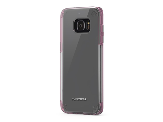 COVER PUREGEAR PARA SAMSUNG GALAXY S7 EDGE, TRANSPARENTE, ROSADO.