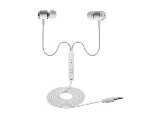 AUDIFONO CON MICROFONO AGILER, IN-EAR, BLANCO (AGI-0214WH)